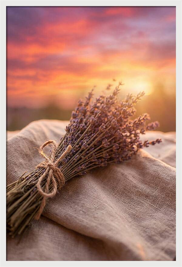 Lavender Bundle At Sunset