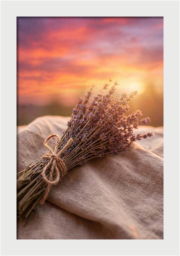 Lavender Bundle At Sunset