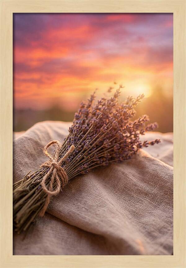 Lavender Bundle At Sunset