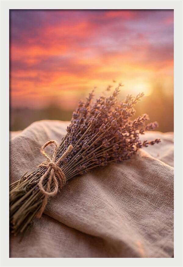 Lavender Bundle At Sunset
