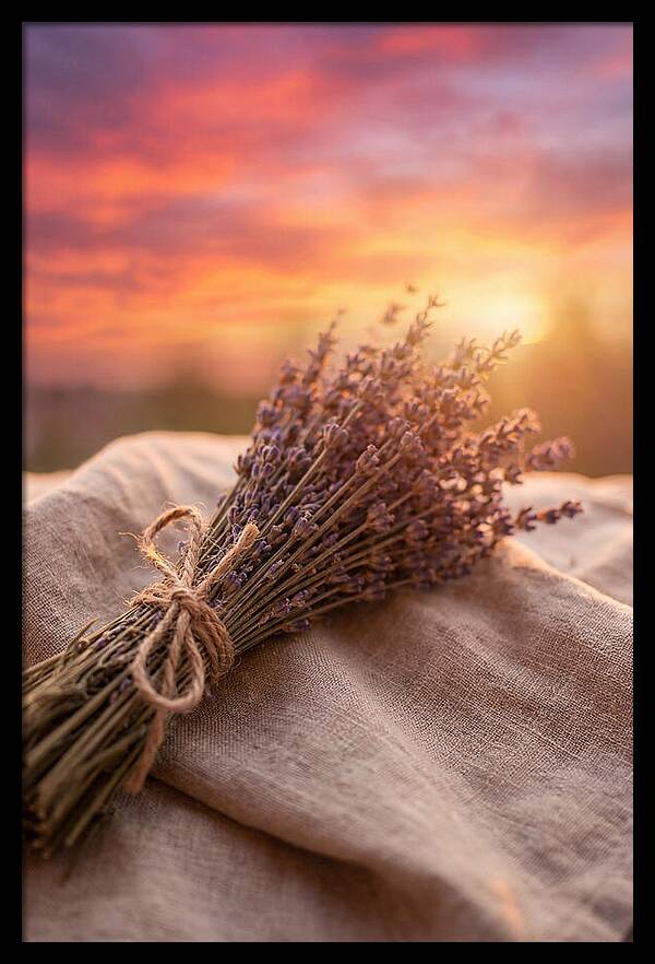 Lavender Bundle At Sunset