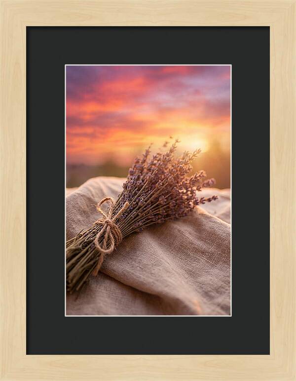 Lavender Bundle At Sunset