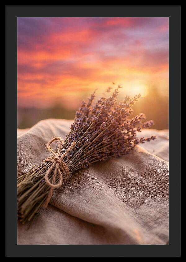 Lavender Bundle At Sunset
