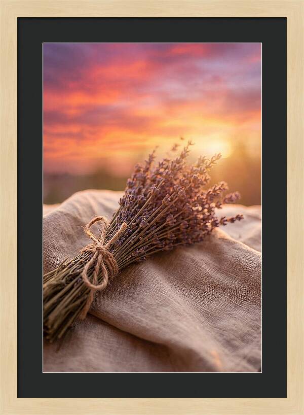Lavender Bundle At Sunset