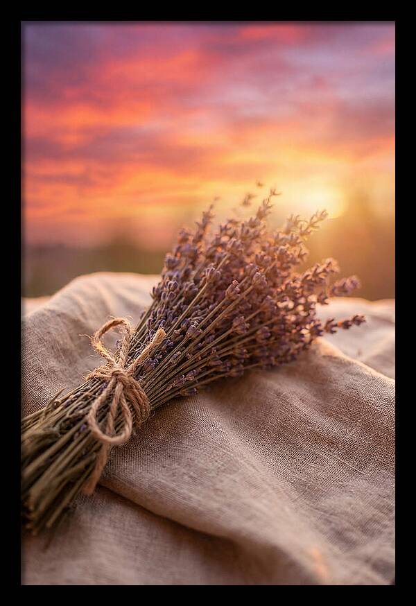 Lavender Bundle At Sunset