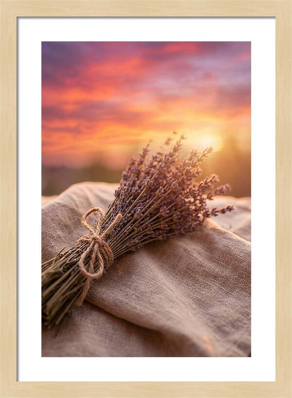 Lavender Bundle At Sunset