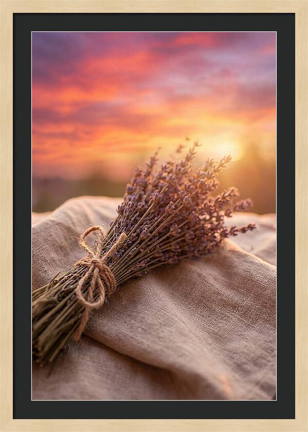 Lavender Bundle At Sunset