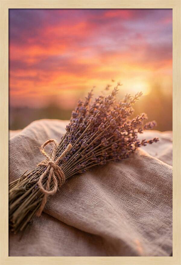 Lavender Bundle At Sunset