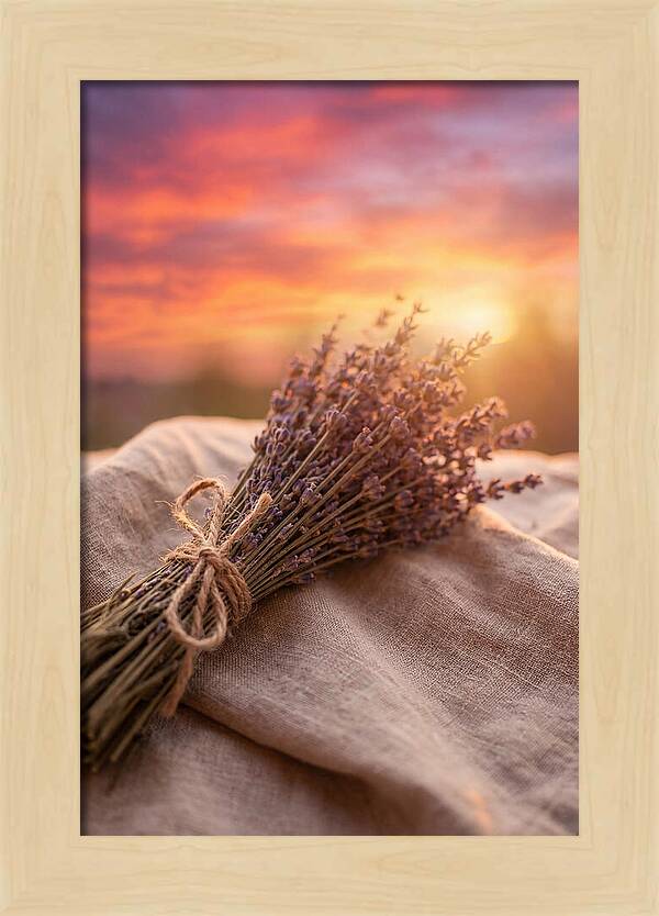 Lavender Bundle At Sunset