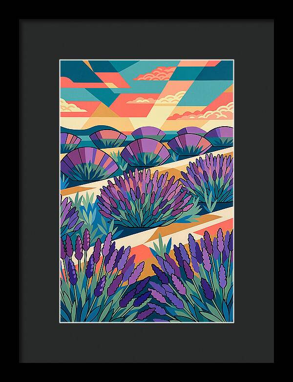 Lavender Fields At Dusk