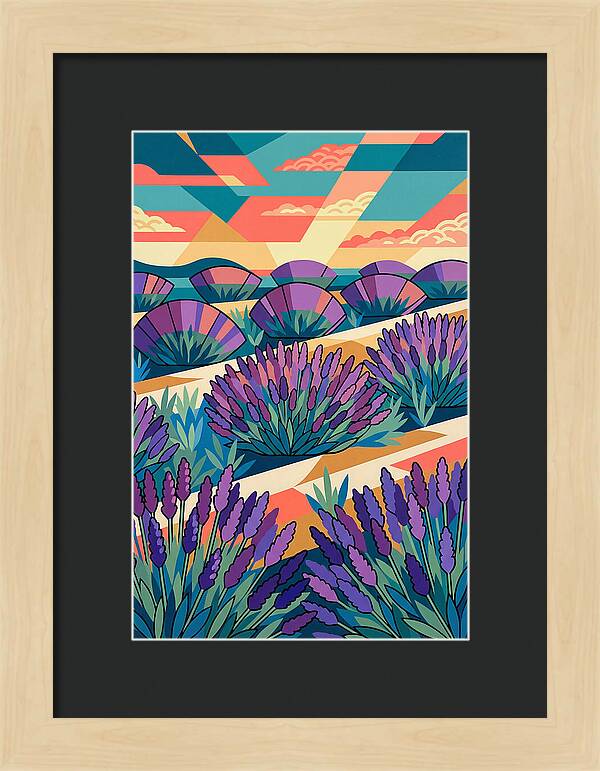 Lavender Fields At Dusk