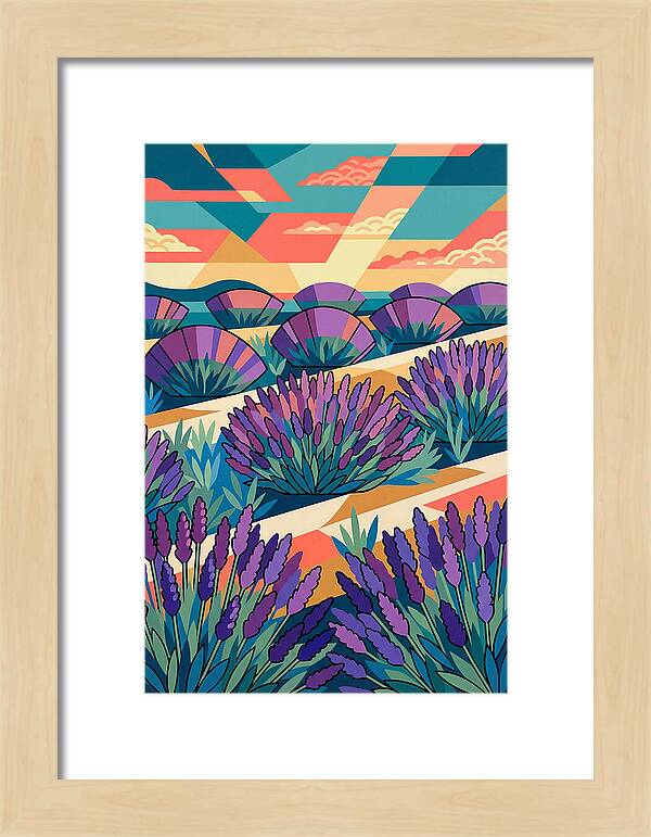 Lavender Fields At Dusk