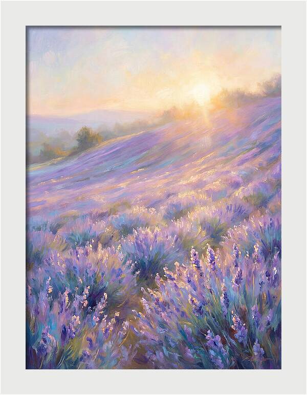 Lavender Fields At Sunrise