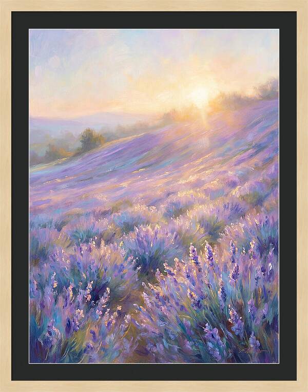 Lavender Fields At Sunrise