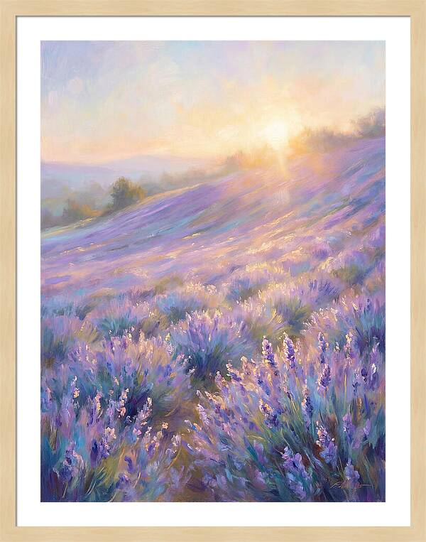 Lavender Fields At Sunrise