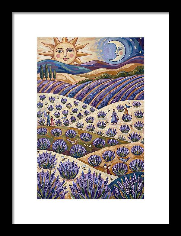 Lavender Fields Under Sun And Moon
