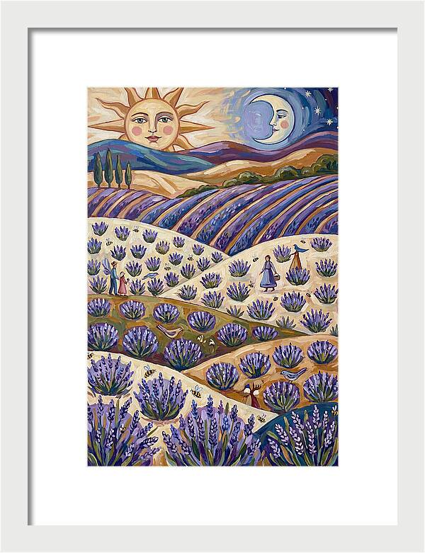 Lavender Fields Under Sun And Moon