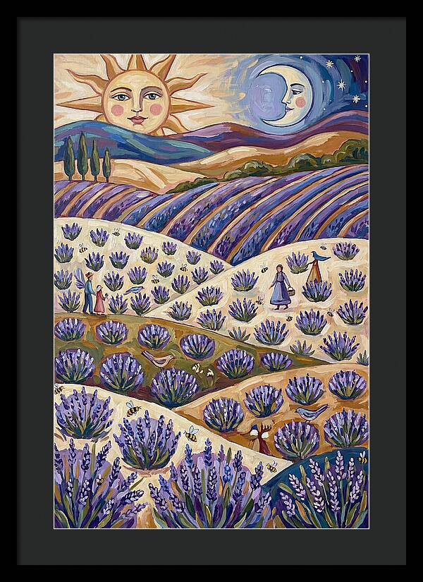 Lavender Fields Under Sun And Moon