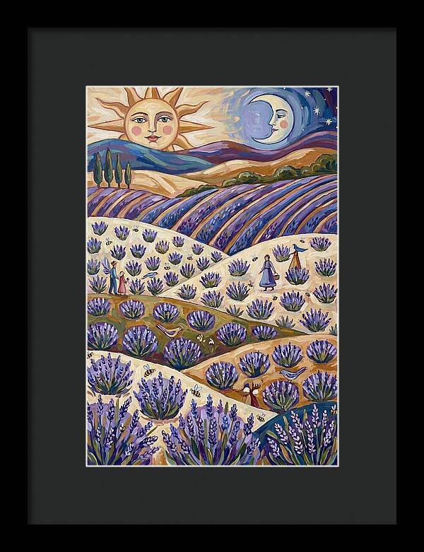 Lavender Fields Under Sun And Moon