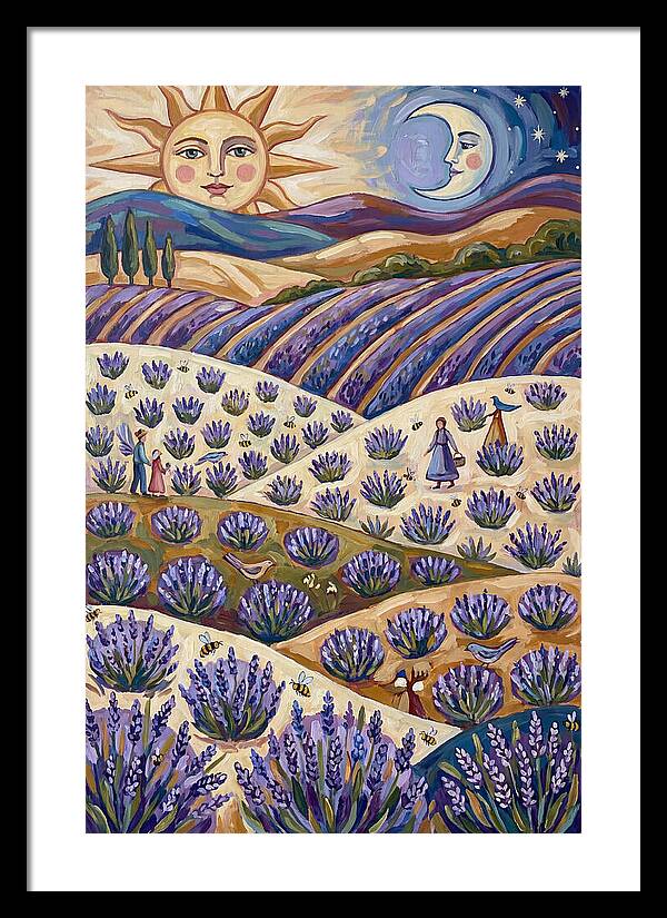 Lavender Fields Under Sun And Moon