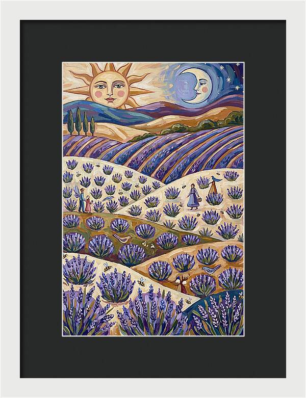Lavender Fields Under Sun And Moon