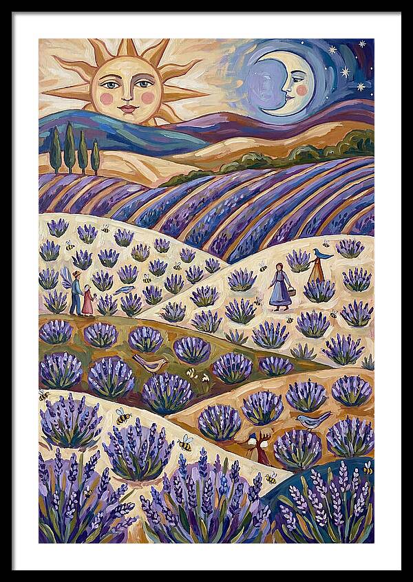 Lavender Fields Under Sun And Moon