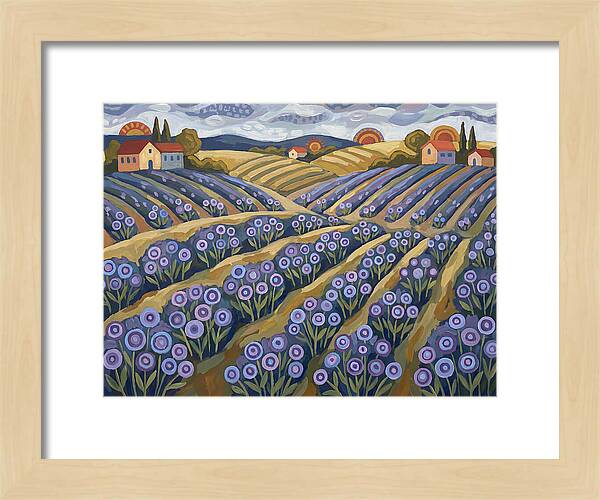 Lavender Fields Under Sunset