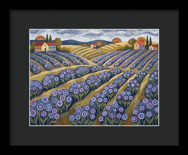 Lavender Fields Under Sunset