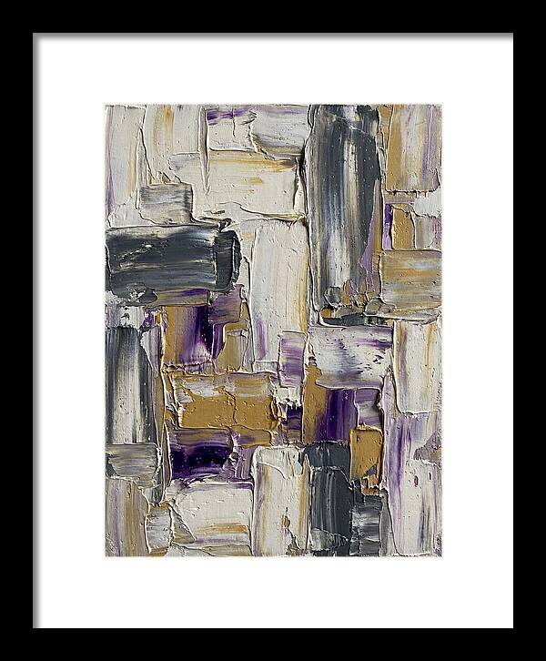 Lavender Palette Knife Abstract