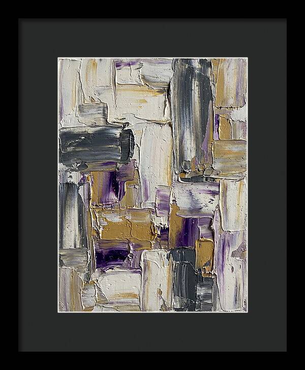 Lavender Palette Knife Abstract