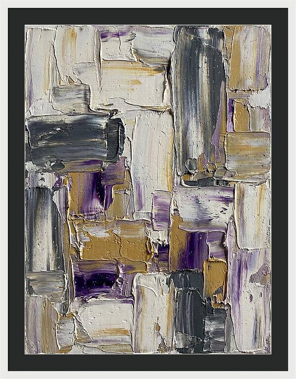 Lavender Palette Knife Abstract