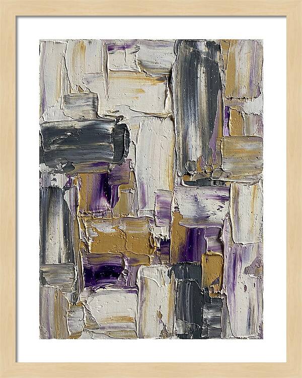 Lavender Palette Knife Abstract