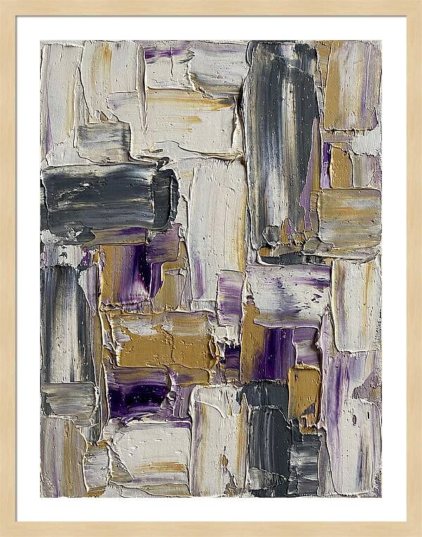 Lavender Palette Knife Abstract