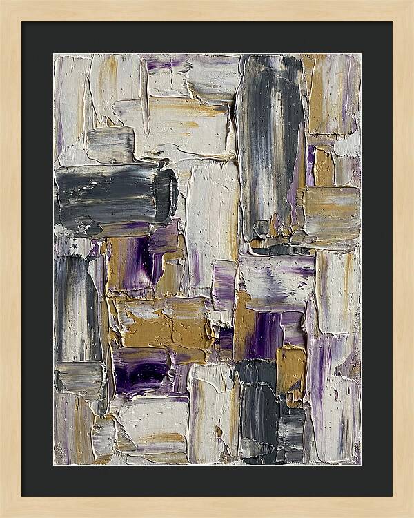 Lavender Palette Knife Abstract