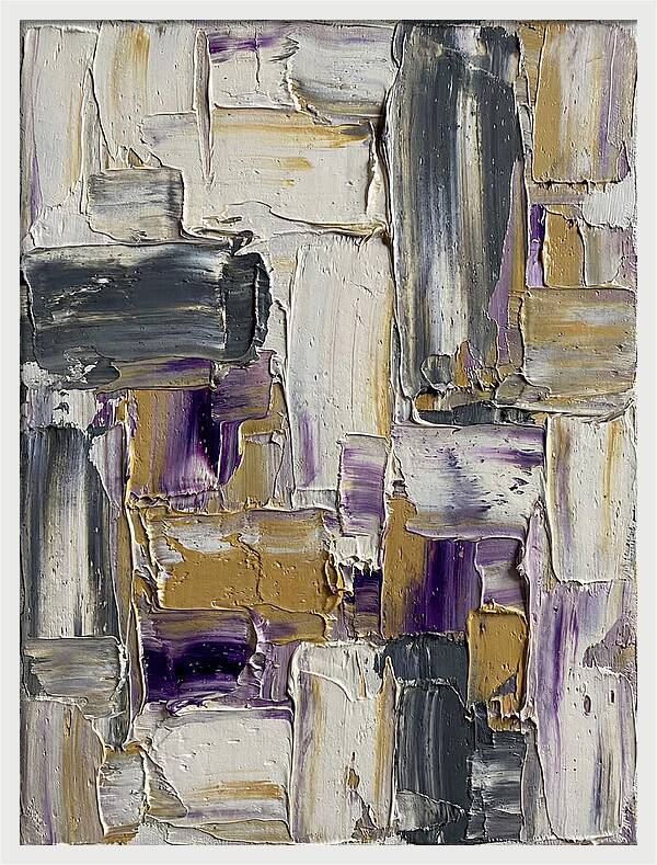 Lavender Palette Knife Abstract