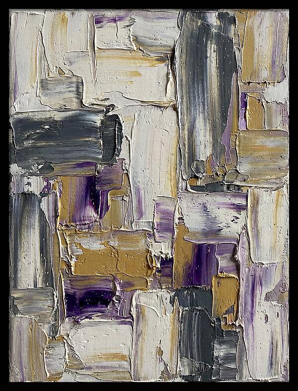 Lavender Palette Knife Abstract