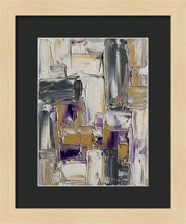 Lavender Palette Knife Abstract