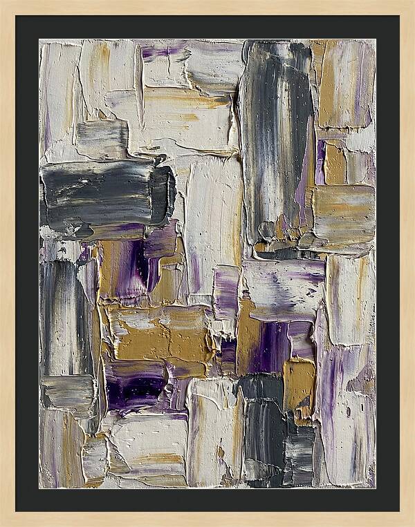 Lavender Palette Knife Abstract