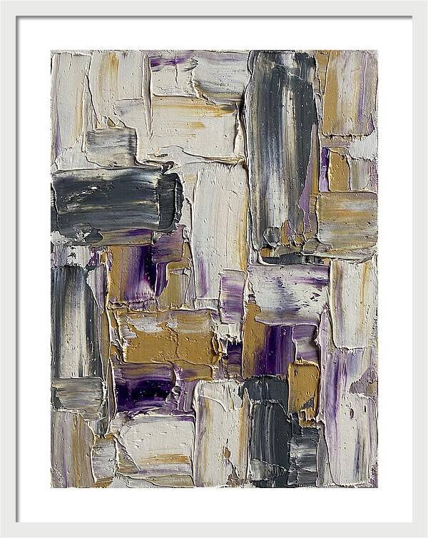 Lavender Palette Knife Abstract