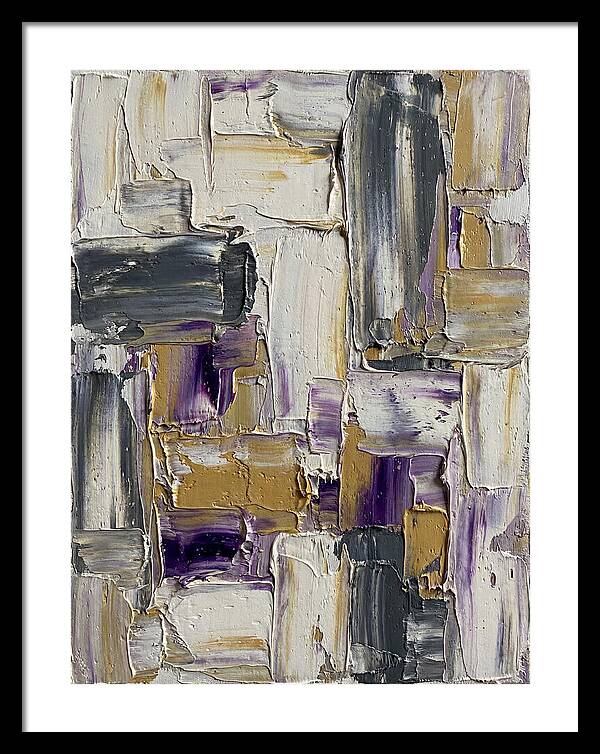 Lavender Palette Knife Abstract
