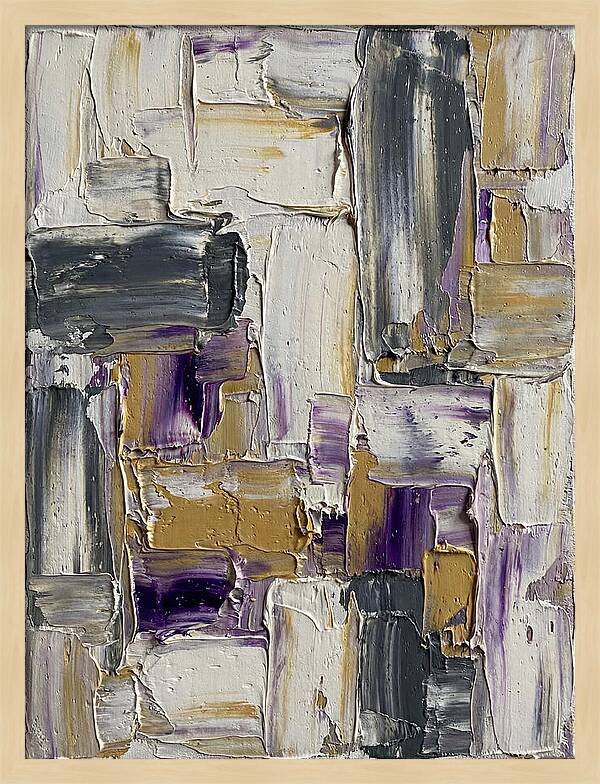 Lavender Palette Knife Abstract