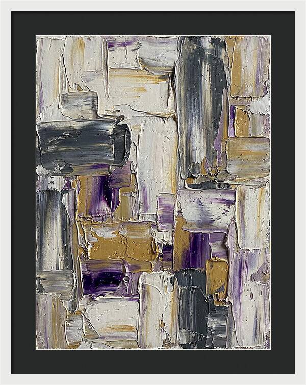 Lavender Palette Knife Abstract