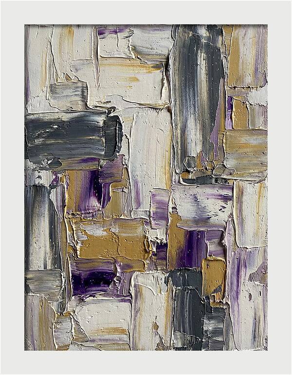 Lavender Palette Knife Abstract