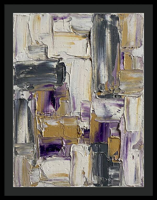 Lavender Palette Knife Abstract