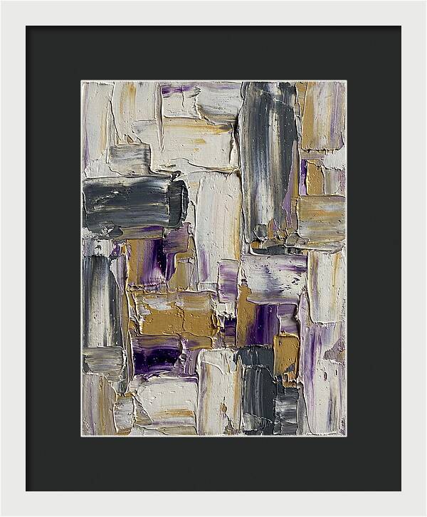 Lavender Palette Knife Abstract