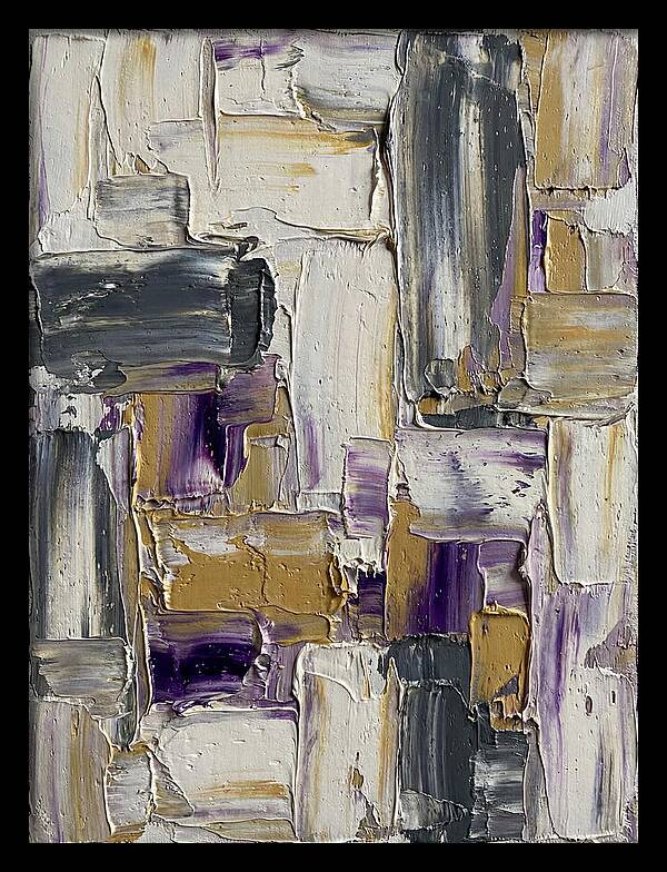 Lavender Palette Knife Abstract