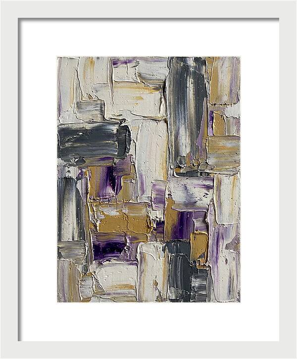 Lavender Palette Knife Abstract