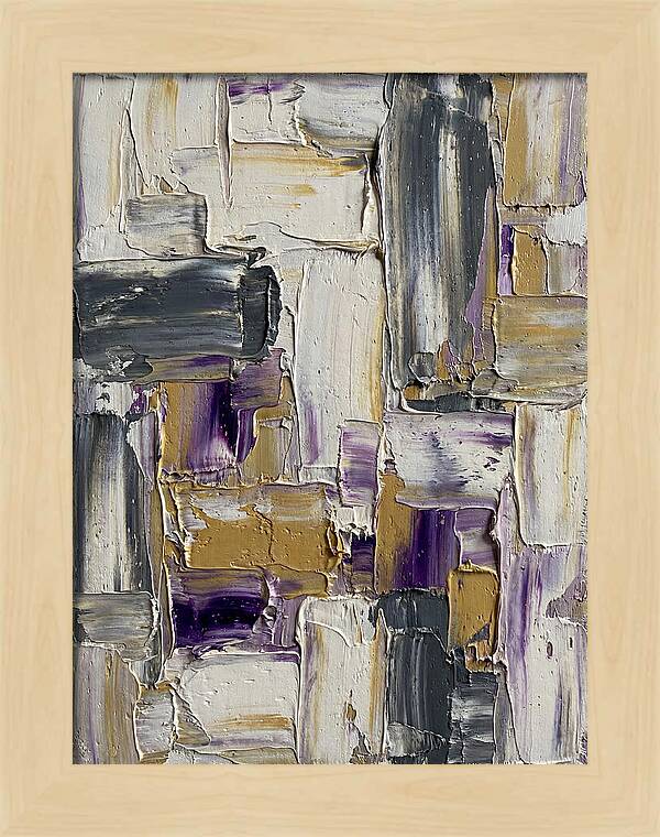 Lavender Palette Knife Abstract