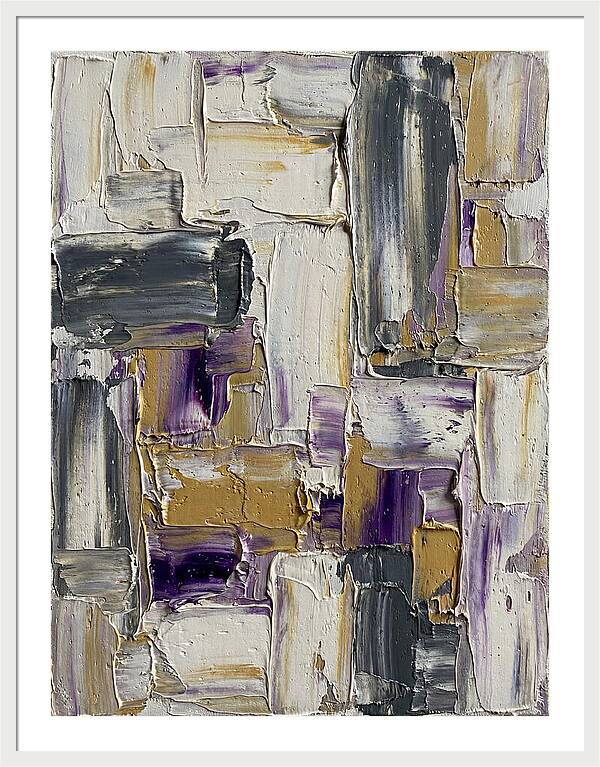 Lavender Palette Knife Abstract