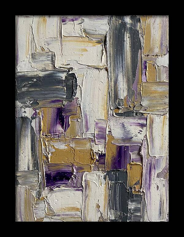 Lavender Palette Knife Abstract
